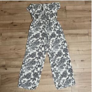 Victorias Secret Strapless Jumper Medium Black and White